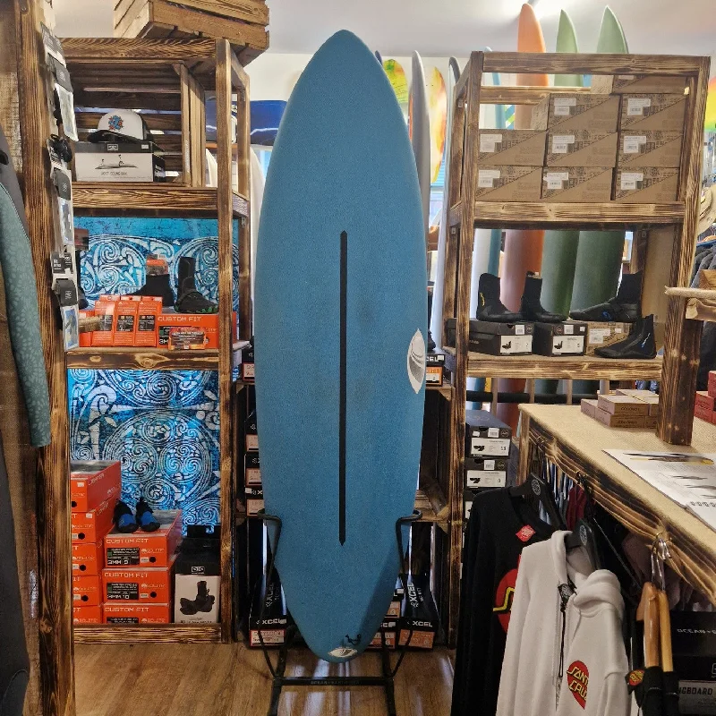 surfboards with smooth water release for speed-Sharp Eye The Sole Epoxy Soft Top Surfboard 6ft 6 FCS Blue