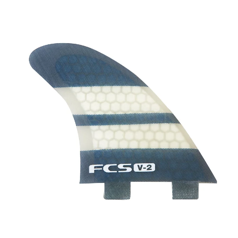 durable surfwear for long sessions-FCS V2 PC Tri Fin Set