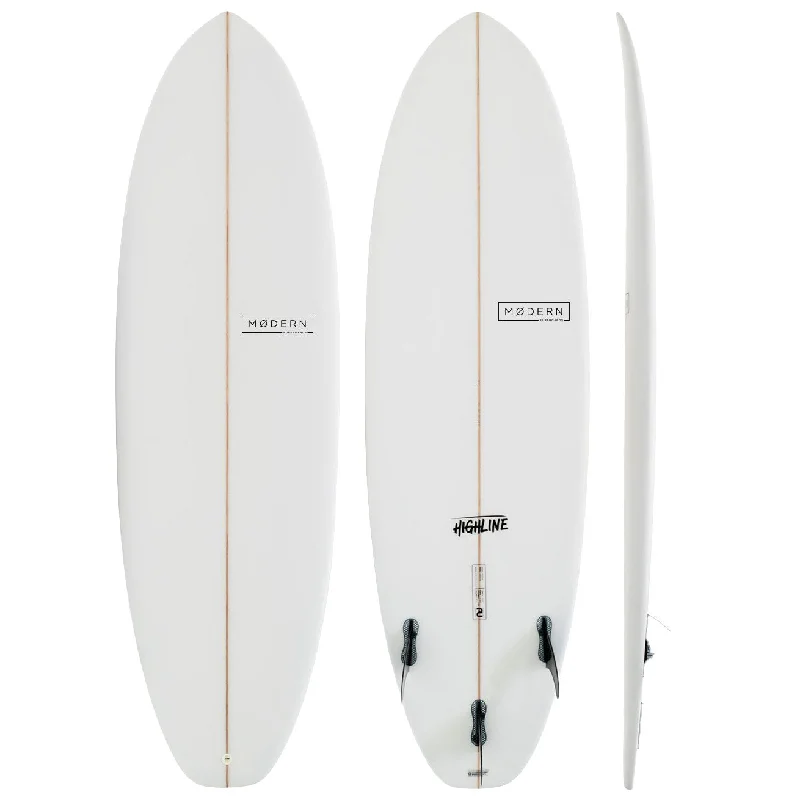 surfboards for responsive surfing-MODERN HIGHLINE CLEAR P.U 6'8"