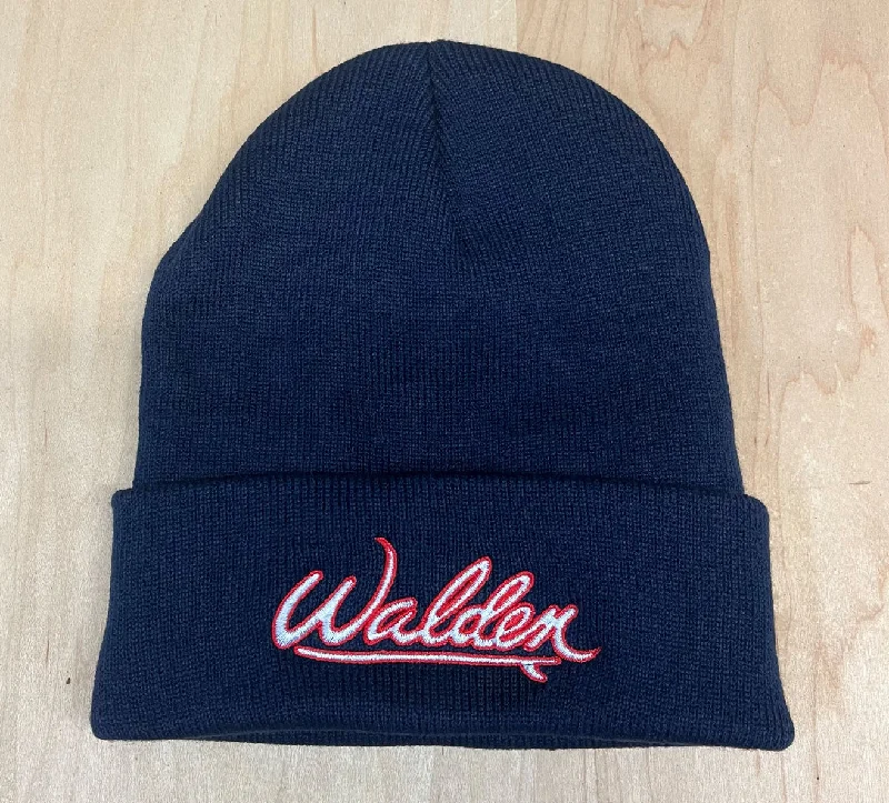 best surfboard fins for smooth transitions-SALE Walden Scripted Beanie : navy