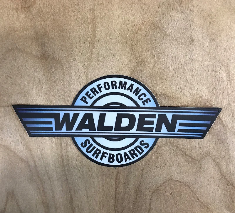 surfboard fins for maximum wave entry-Walden Performance Stickers : blue