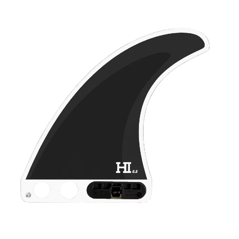 eco-friendly surf clothing-FCS 2 Harley Single Fin Black 5.5in