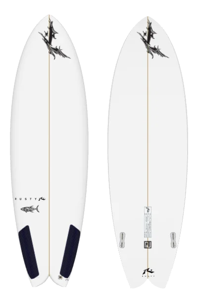 adjustable surf fins for perfect fit-419 Fish 6'6" x 22.1 X 2.32 - 42.70L, Swallow, 2x  FCS 2 Fin Boxes, PU - ID:926095