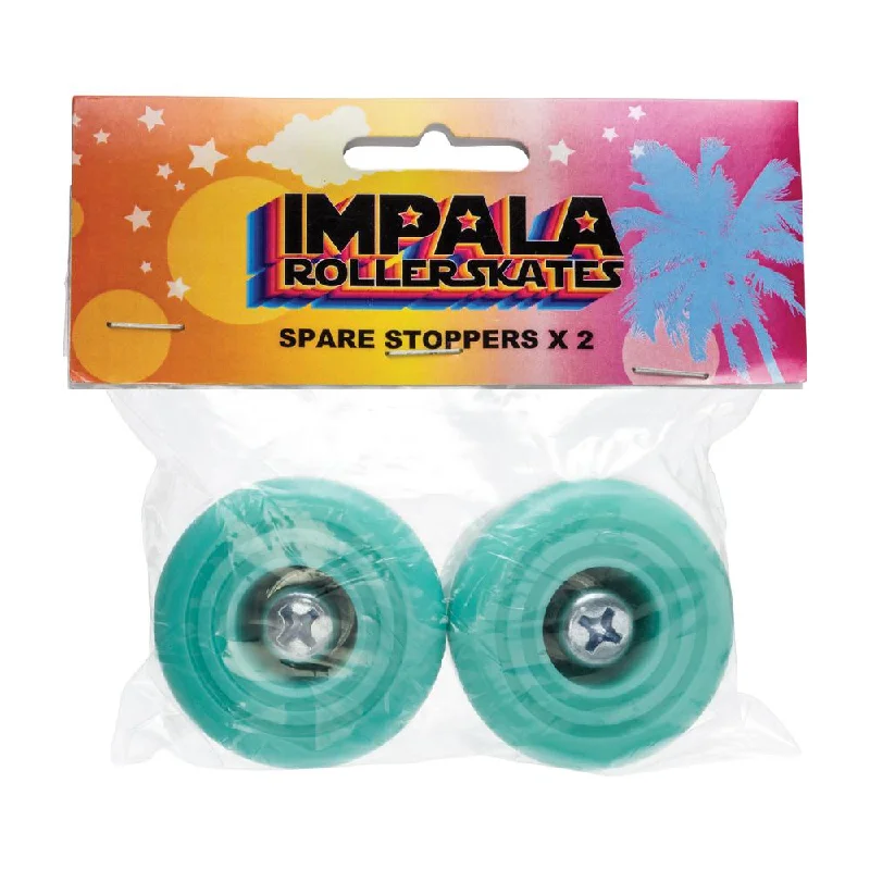 surf rash guards with UV protection-Impala Skate Spare Stoppers 2 Units Aqua