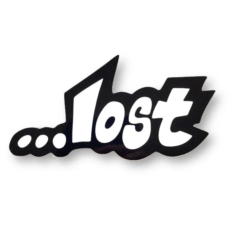 premium surfboards for professionals-Lost Logo Sticker 6"