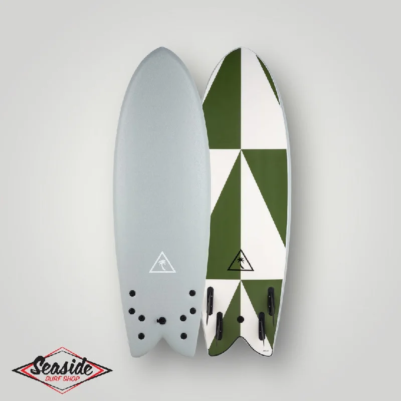 high-performance longboards-Catch Surf Surfboards - 5'8 Retro Quad Fish - Cool Grey 24