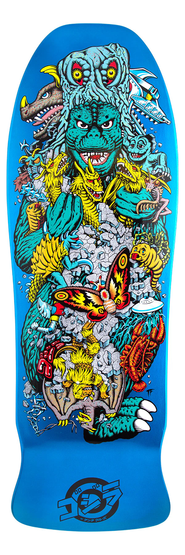 top-rated surfboards for travel-Santa Cruz Godzilla Kaiju Roskopp 10.125