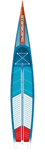 surfboards for better paddle power-2025 STARBOARD 14'0" X 27.5" SPRINT BLUE CARBON SUP BOARD WITH CARRYING CASE