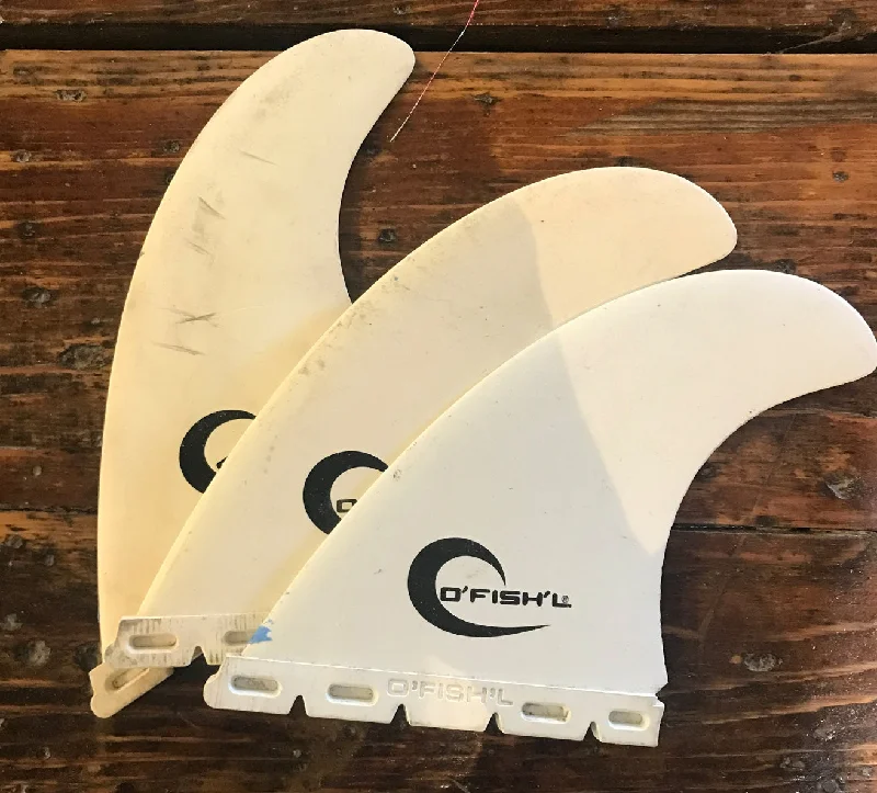 surfboard fins with better wave holding ability-Used O'Fishl tri set