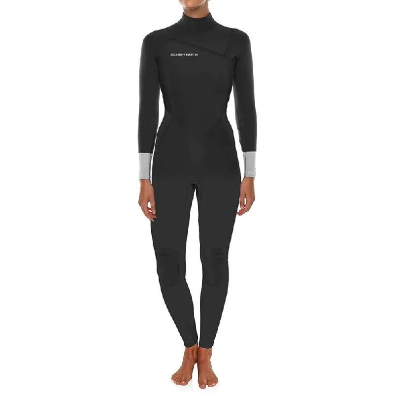 comfortable surf rash guards-O&E LADIES FREEFLEX 4/3 CZ STEAMER