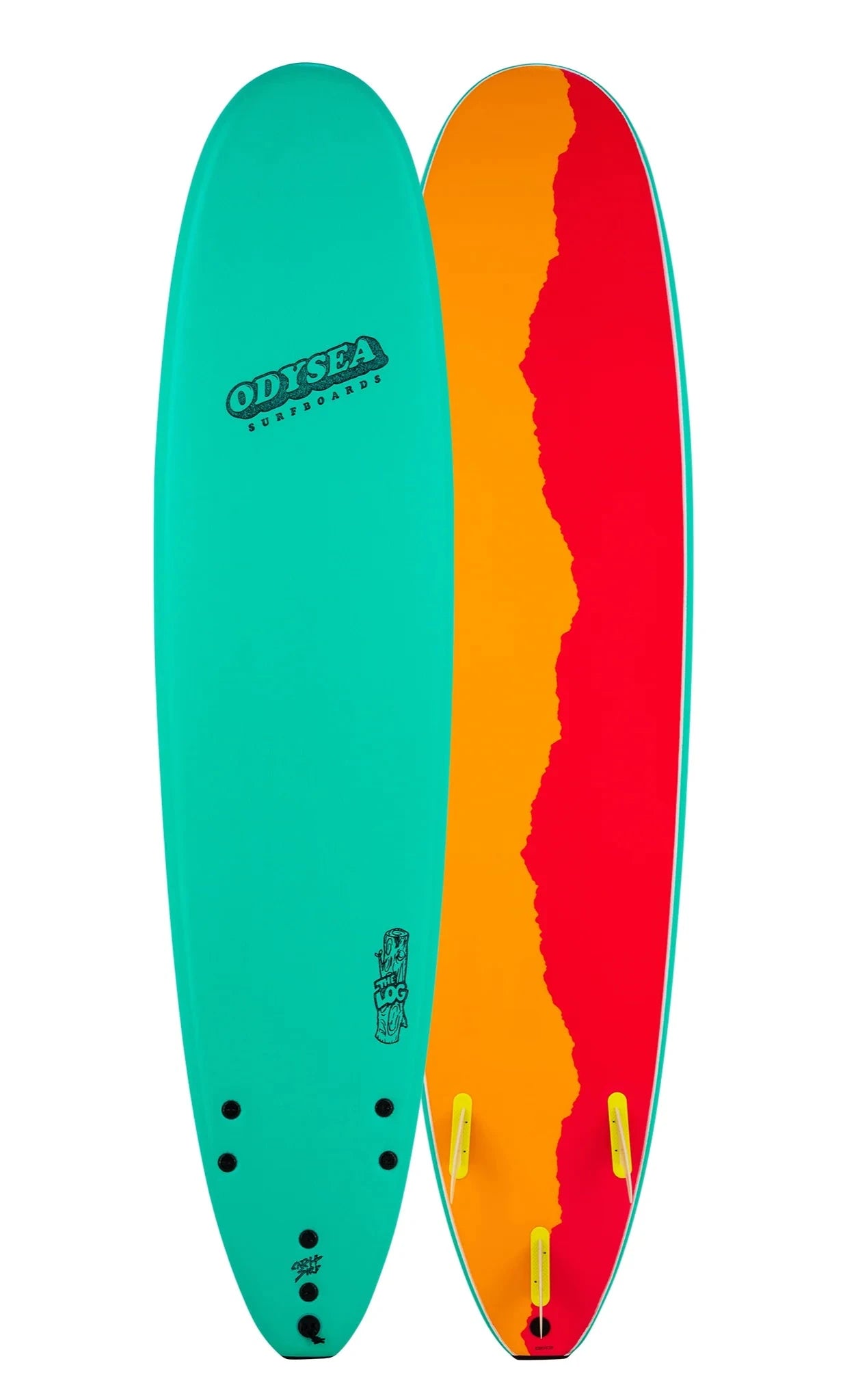 surfboards for increased performance-8'0  Log Turquoise