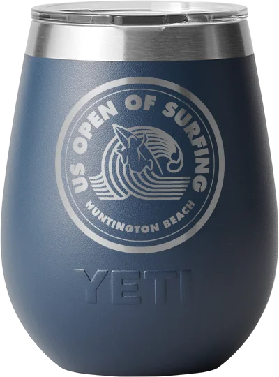 US Open of Surfing YETI Rambler 10 oz Wine Tumbler