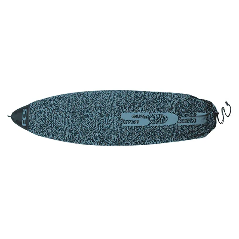 surf tanks for easy movement-FCS Stretch All Purpose 6'3 Board Sock - Tranquil Blue