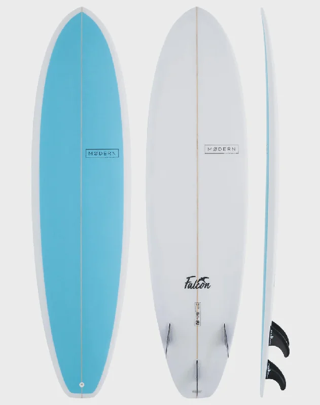 surfboards with balanced width for stability-Modern Falcon Elec Blue-6'4"