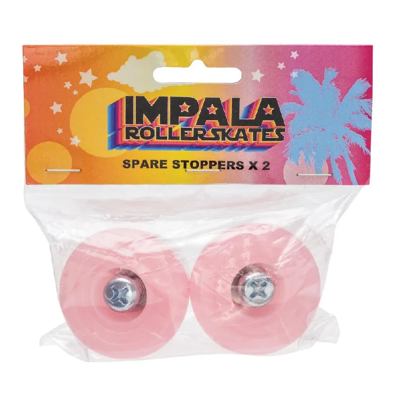 affordable surf gear for beginners-Impala Skate Spare Stoppers 2 Units Pink