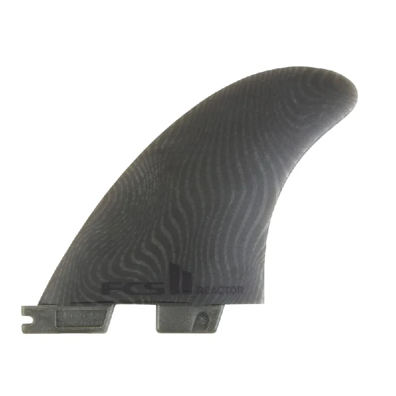 surf clothing with moisture-wicking technology-FCS 2 Reactor Eco Neo Glass Tri-Fin Set Ash M