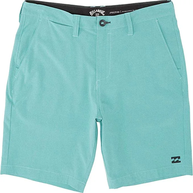 surf shoes for all-day wear-Billabong Crossfire X Mid Submersible Walkshort - Dark Mint