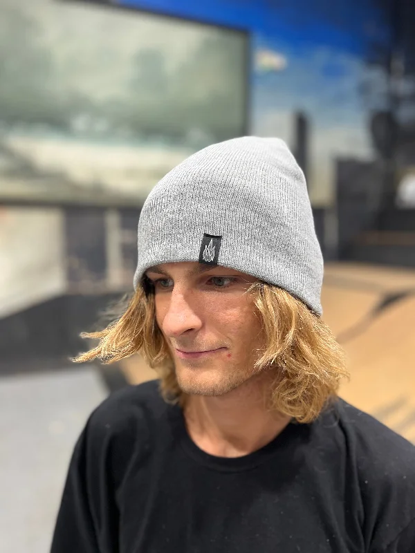 surfboards with great traction for foot control-WBZ 8" Sport Beanie Heather Grey