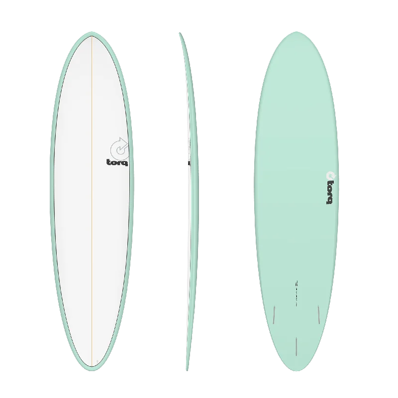 surfboards with superior wave catching efficiency-7'2" Fun Pinline Seagreen with White Deck