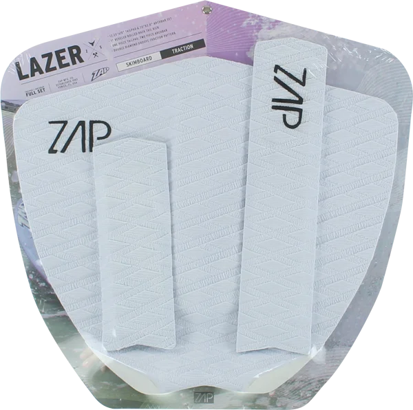 Zap Lazer Tail and Arch Bar Traction Pad Set White