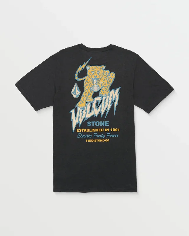 premium surfboards for professionals-Volcom Meow S/S Washed Black Heather