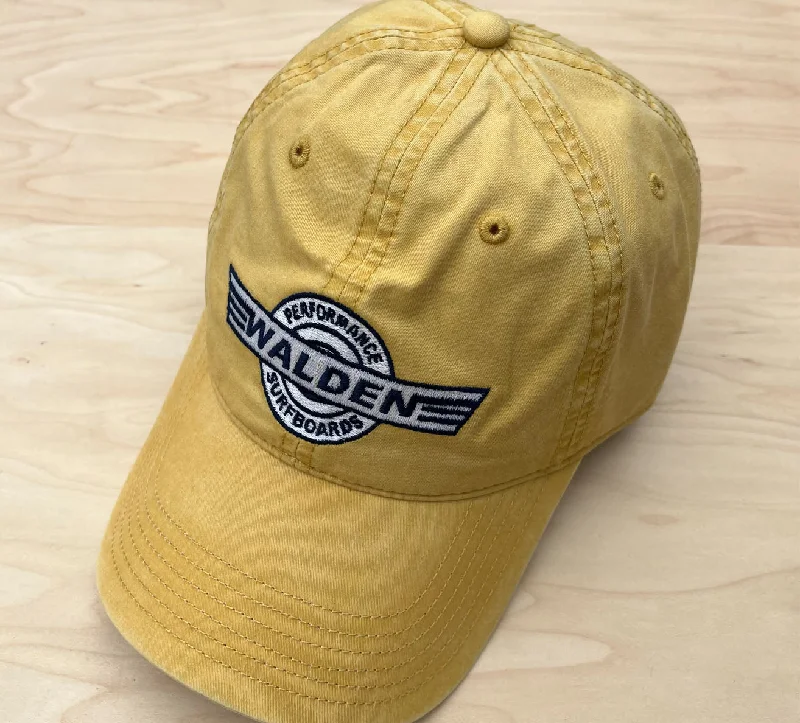 surf fins for small waves-Sale Performance logo hat: vintage yellow