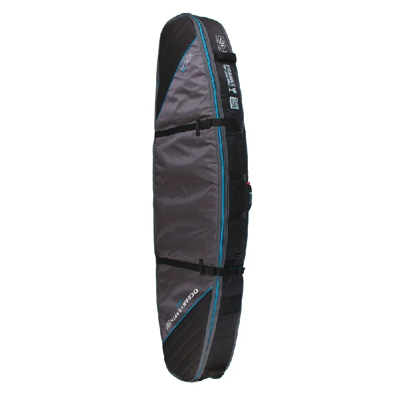 O&E TRIPLE COFFIN SHORTBOARD TRAVEL BAG BLACK/BLUE