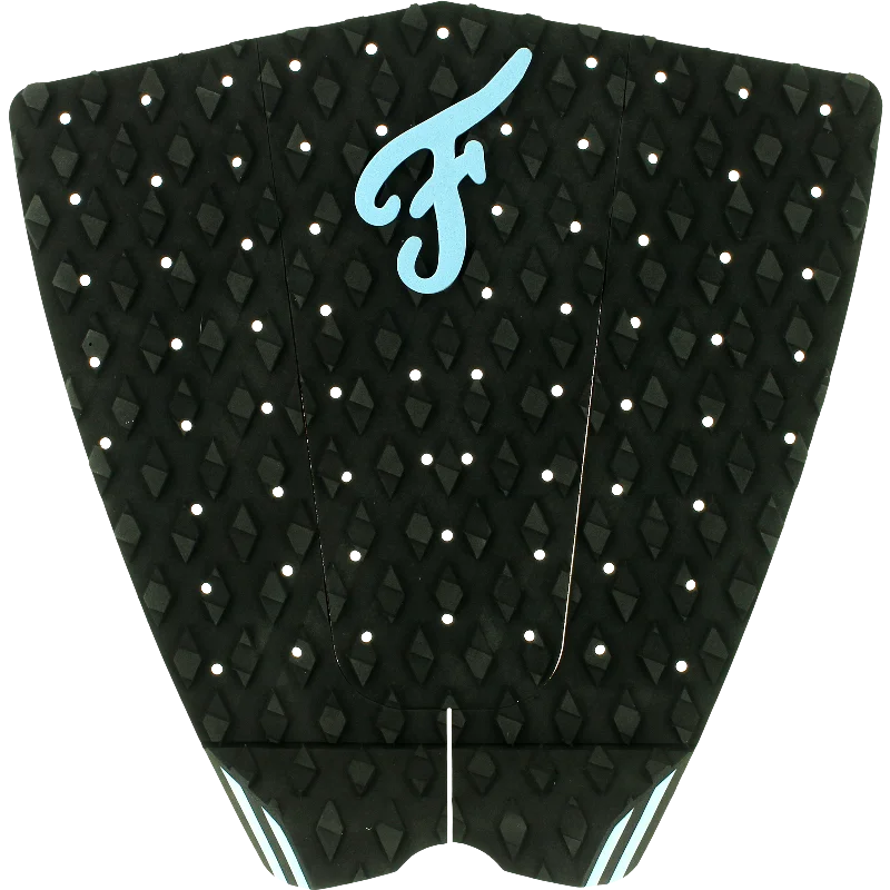 Famous Fillmore Black/Blue Surfboard Traction Pad - 3 PIECES