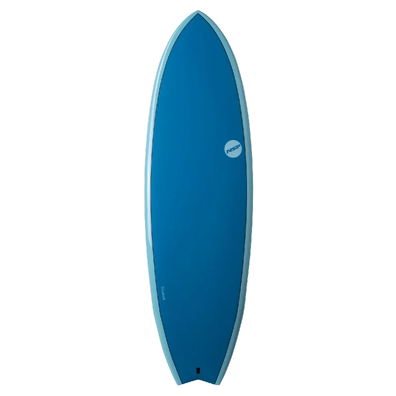 surfboards for high-speed maneuvers-NSP ELEMENTS HDT FISH 7'2" OCEAN BLUE