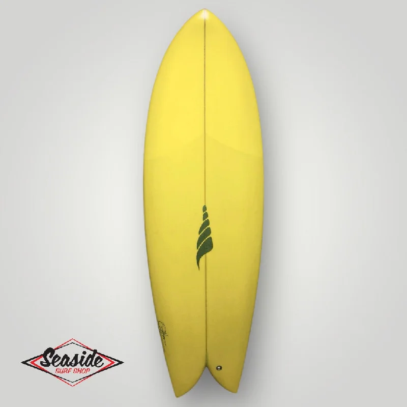 surfboards with a round pin tail for control-Solid Surfboards - 5'6" Throwback Retro Fish Surfboard