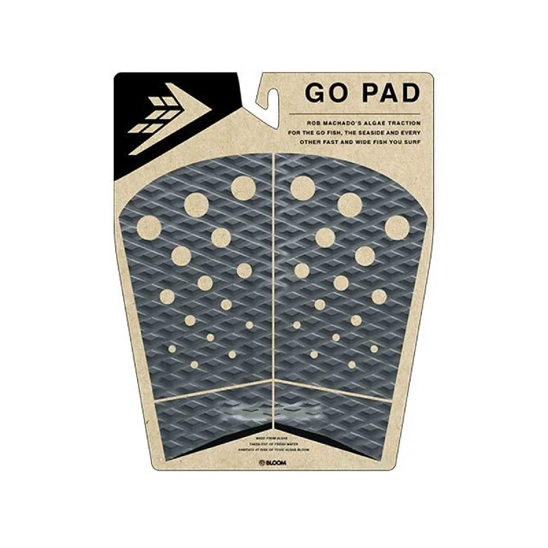 Firewire Machado 4 Piece Go Fish Traction Pad - Charcoal