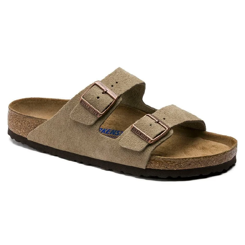 Birkenstock Arizona Regular Soft Footbed Suede Leather Sandals