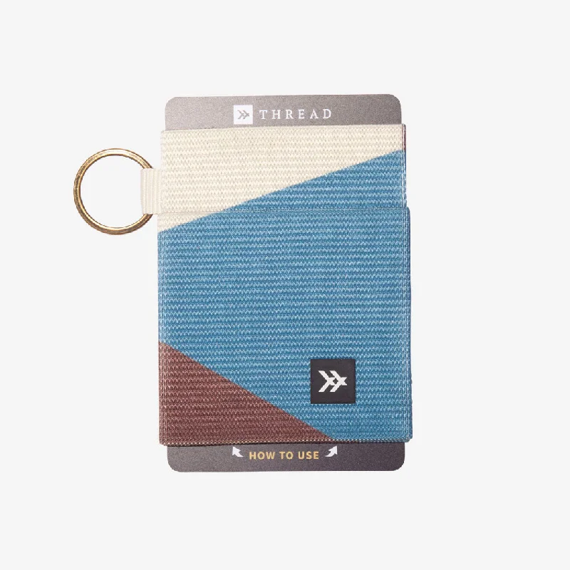 Thread Wallets Fine Line Blue Elastic Wallet