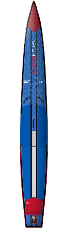 surfboards for better wave control-2024 STARBOARD INFLATABLE 14'0" X 21" SUPKIDS RACER DELUXE SC SUP BOARD