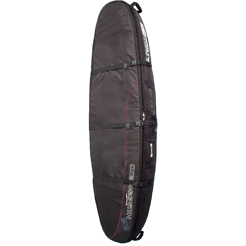 Ocean and Earth - Double Coffin Longboard Cover 8'6" - Black/Red/Grey