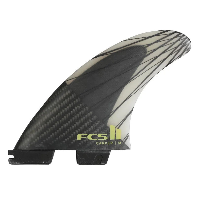 wetsuits for warmer water conditions-FCS 2 Carver PC Carbon Tri-Fin Set Eucalyptus L