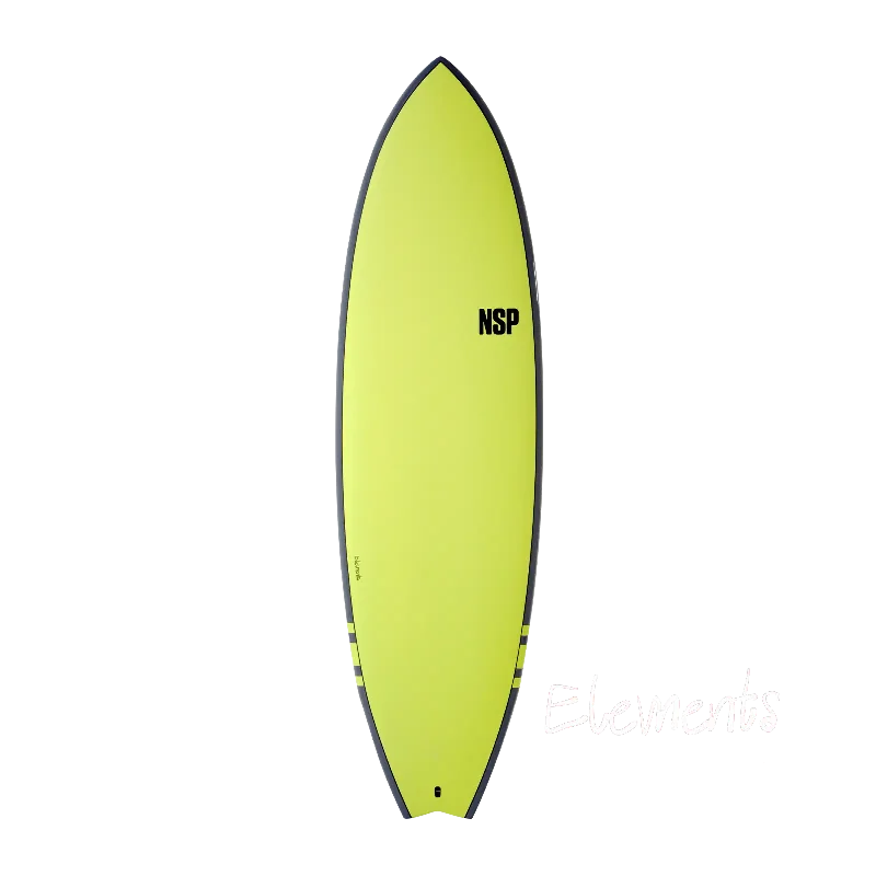 surfboards for relaxed beach days-NSP Surfboards - 6'0" Elements HDT Fish - Citrus FTU