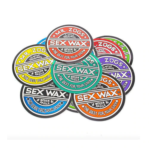 surf hoodies for comfort after sessions-SEXWAX CIRCULAR STICKER 3"