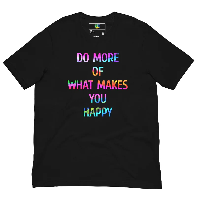 eco-friendly surf clothing-SSBJJ "Do More of What Makes You Happy" Short-Sleeve T-Shirt (Made in USA)