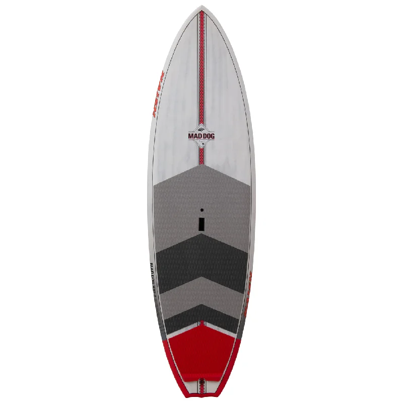 quad fins for better control-2024 NAISH MAD DOG 9'5" x 32" SUP BOARD