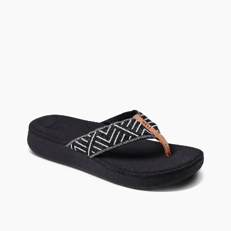 Reef Cushion Cloud Tx Women's Essential Sandals - Black Geo