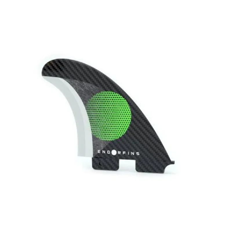 surf jackets for wind protection-Firewire Endorfins Slater KS1 2-Tab 3 Fin Set Black-Green S