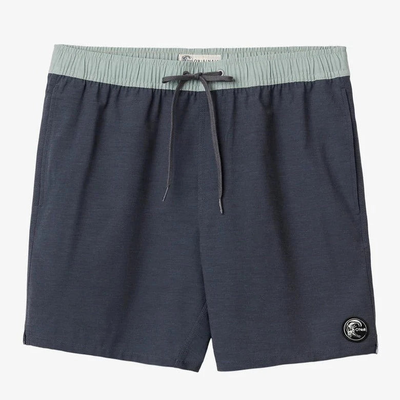 surf clothing with moisture-wicking technology-O'Neill OG Solid Volley Shorts 16" -Graphite