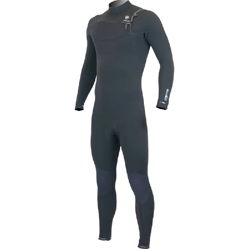 Alder Evo Fire Mens 5/4mm Chest Zip Wetsuit - Black