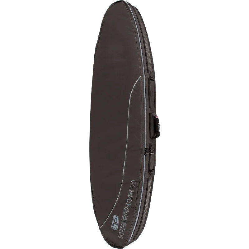 O&E Double Compact Shortboard Cover Black/Grey