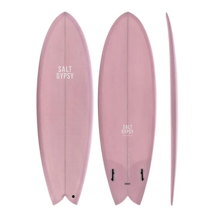 surfboards for pro-level maneuvers-SALT GYPSY SHOREBIRD 5'8" PINK TINT