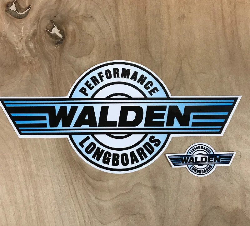 removable and adjustable fins for surfboards-Walden Performance Stickers : Blue