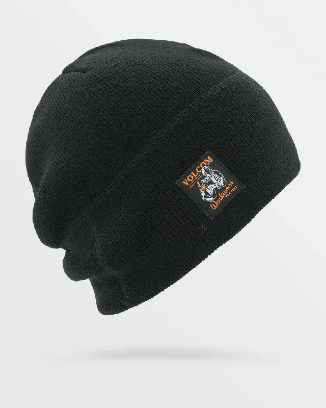 performance surfboards for tricks-Volcom Workwear Beanie Black