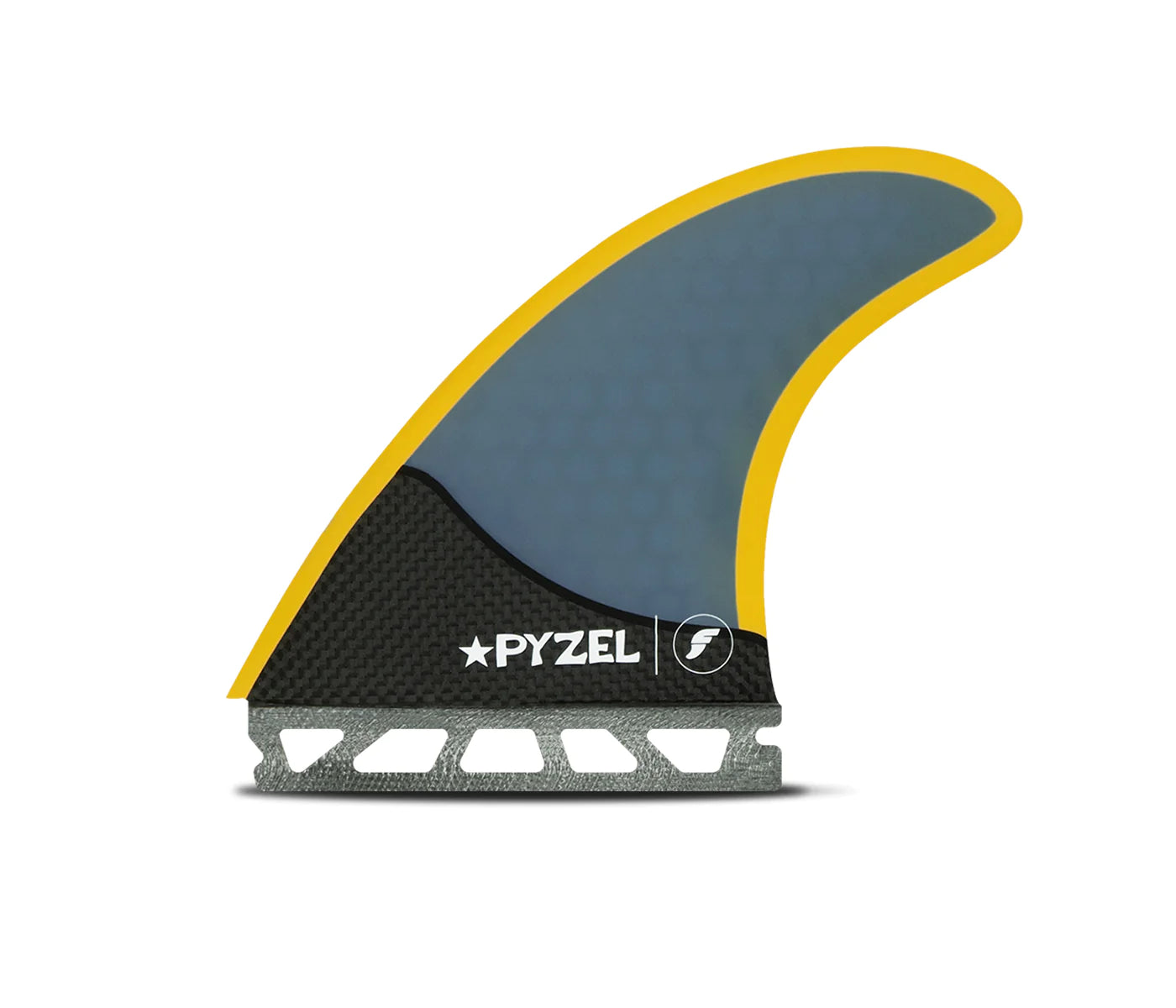 FUTURES PYZEL HONEYCOMB CARBON TRI L - BLUE/YELLOW