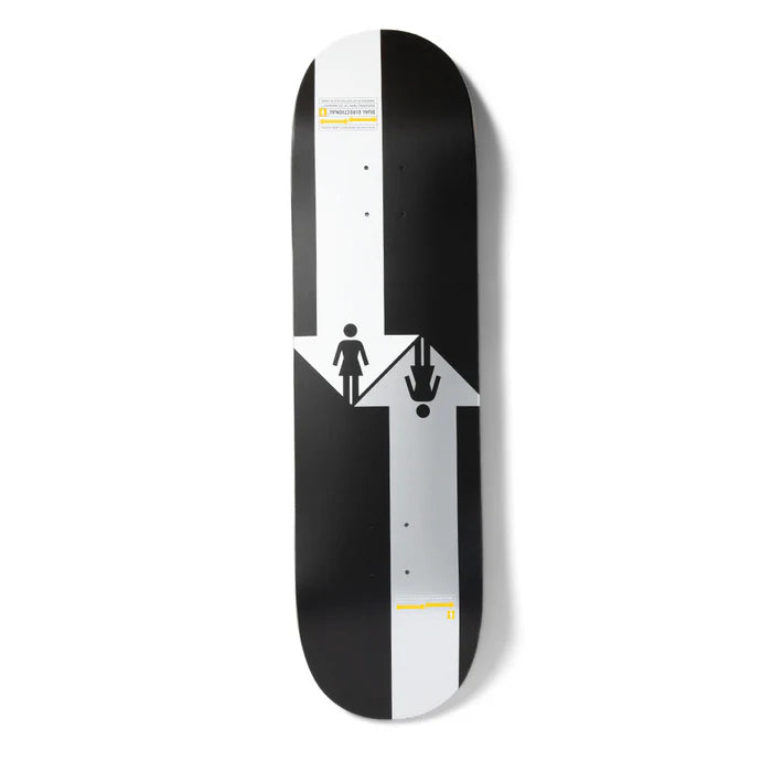 surfboards for better grip on waves-Girl Rick Mccrank Dual Directional Deck 8.5